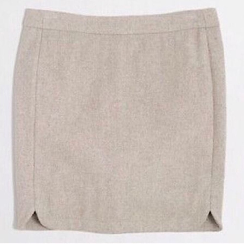 ✨NWT J.Crew Shirttail Wool Mini Skirt
